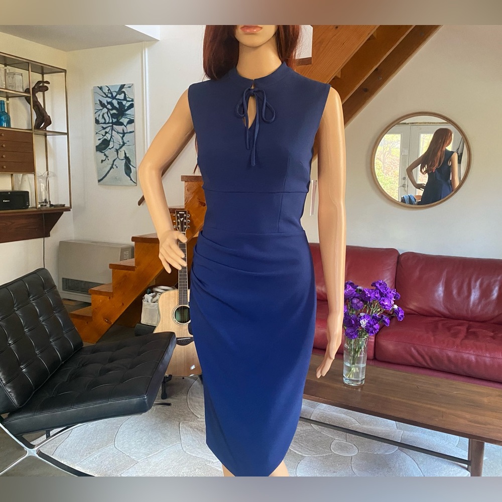 NWT Diva Catwalk Navy Oceania Pencil Dress Sz M